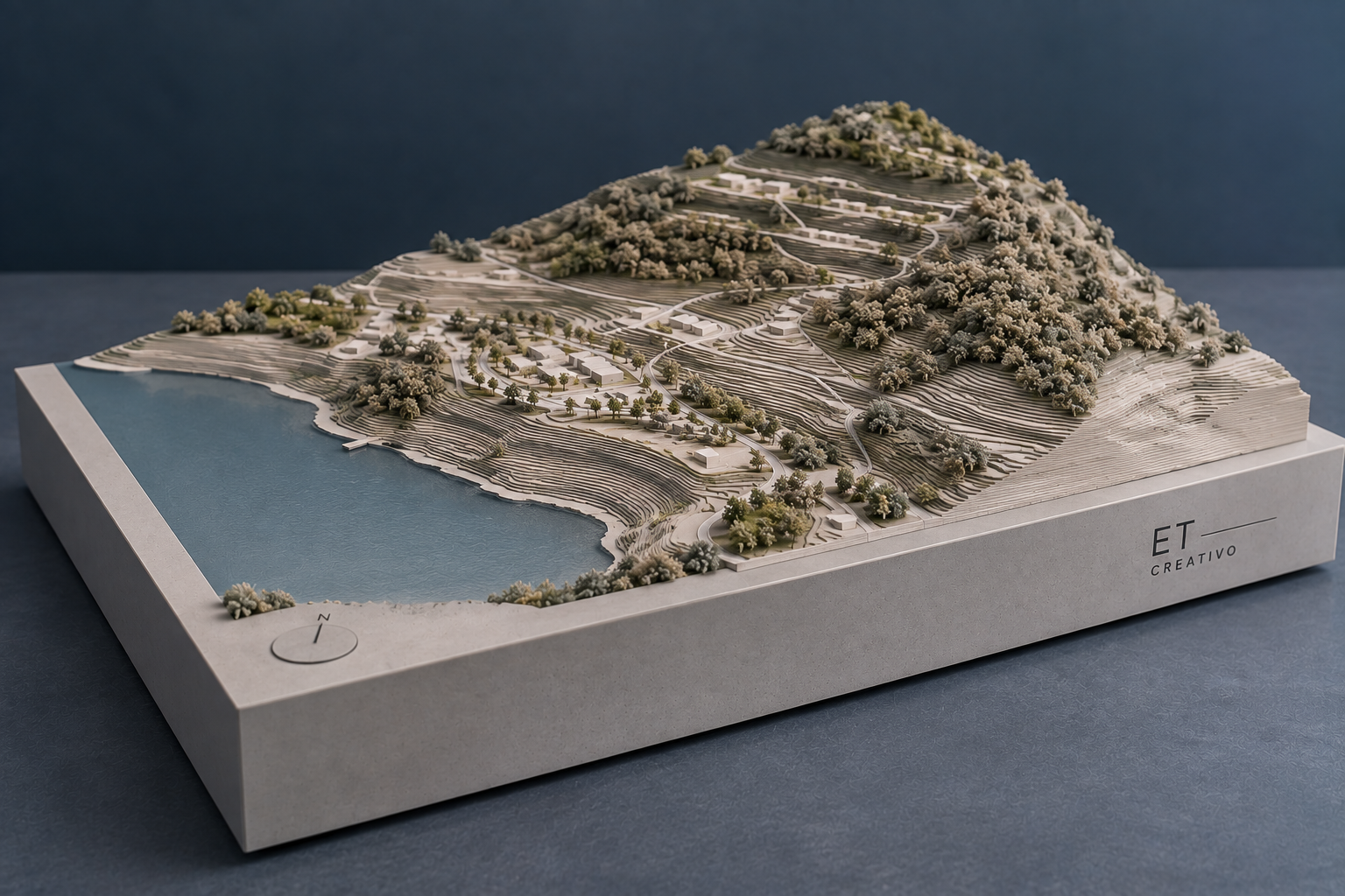 Maqueta topográfica o urbana
